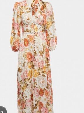 zimmermann cut-out paisley maxi dress ZIMMERMANN Anneke Cutout Paisley-Print Linen Maxi Dress